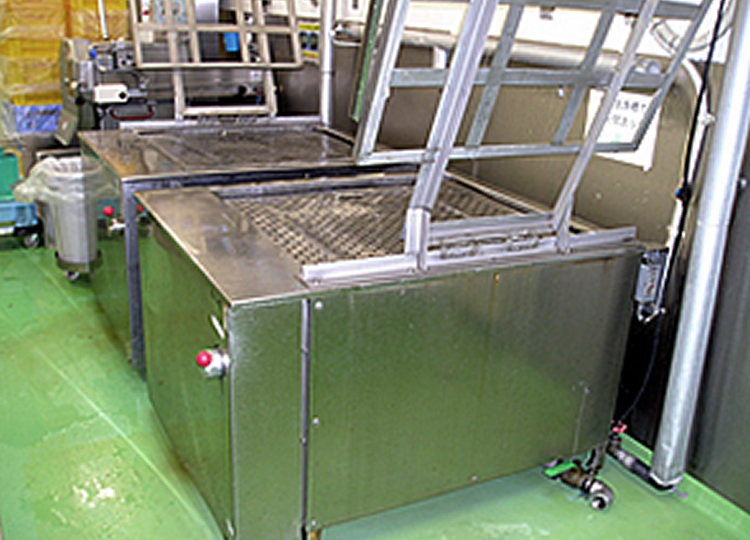 浮上装置付 バッチ式洗浄機 導入事例